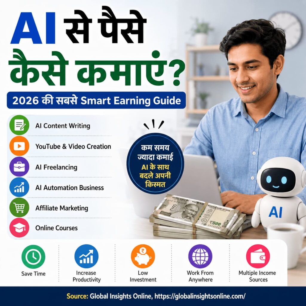 AI से पैसे कैसे कमाएं 2026 की स्मार्ट अर्निंग गाइड