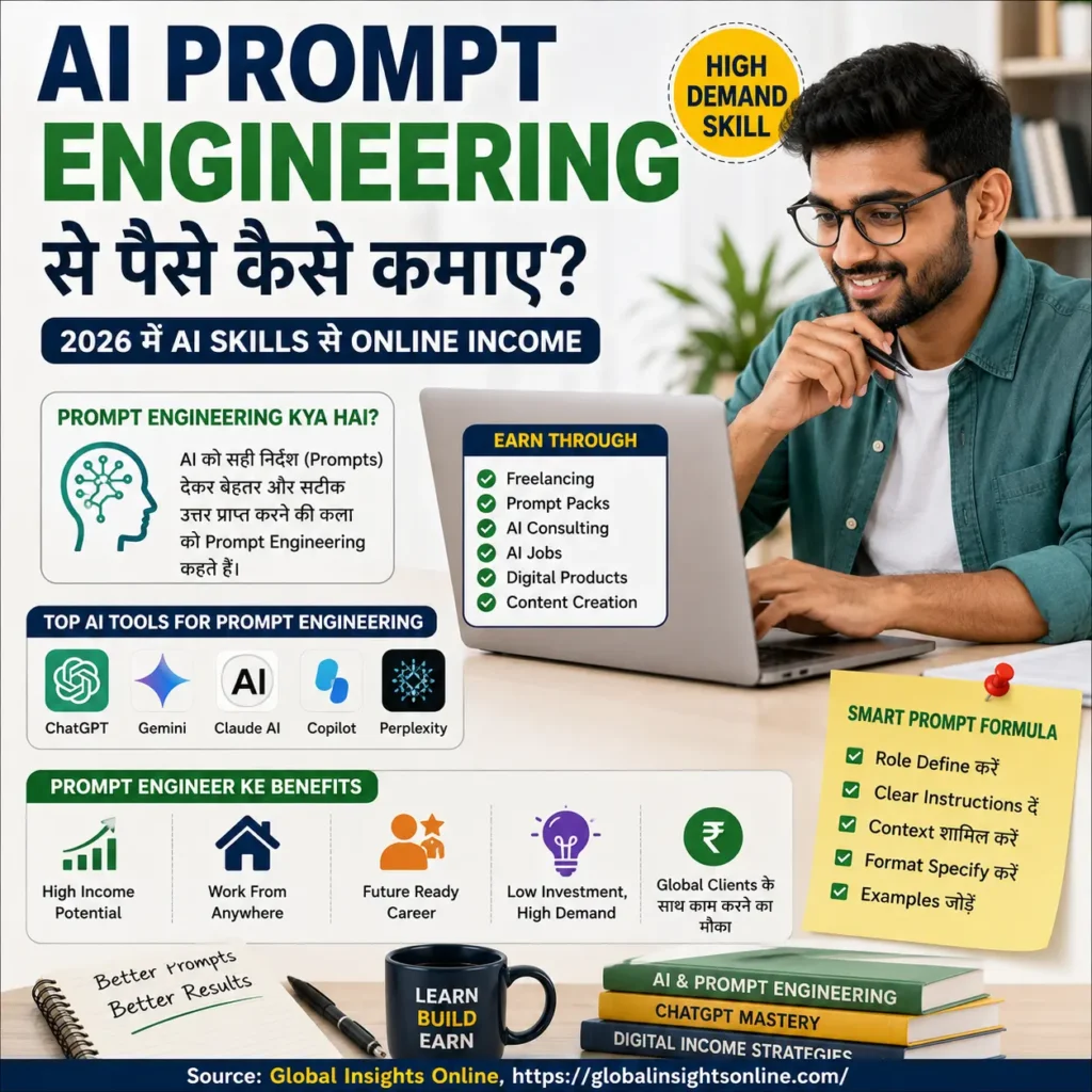 AI Prompt Engineering Se Paise Kaise Kamaye 2026 में ChatGPT और AI Skills से Online Income Guide