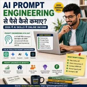 AI Prompt Engineering Se Paise Kaise Kamaye 2026 में ChatGPT और AI Skills से Online Income Guide
