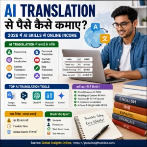 AI Translation Se Paise Kaise Kamaye 2026 में AI Translation Tools और Freelancing से Online Income Guide