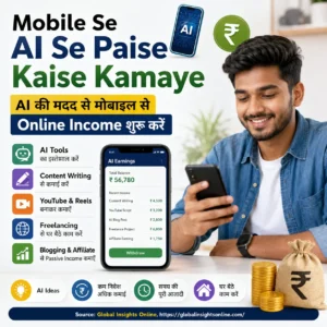 Mobile Se AI Se Paise Kaise Kamaye 2026 में AI Tools, ChatGPT और Freelancing से Online Income Guide