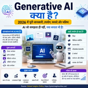 Generative AI क्या है 2026 की पूरी जानकारी, उपयोग, फायदे, उदाहरण और भविष्य